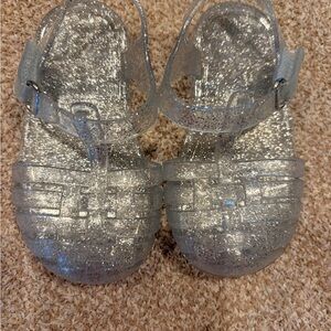 Jellies! Sparkly Silver Kids Sandals